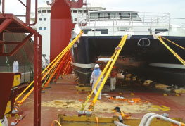 CEA Project Logistics Specialized Lifting 2 - lashed to the cargo ship