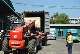 CEA Myanmar unloading