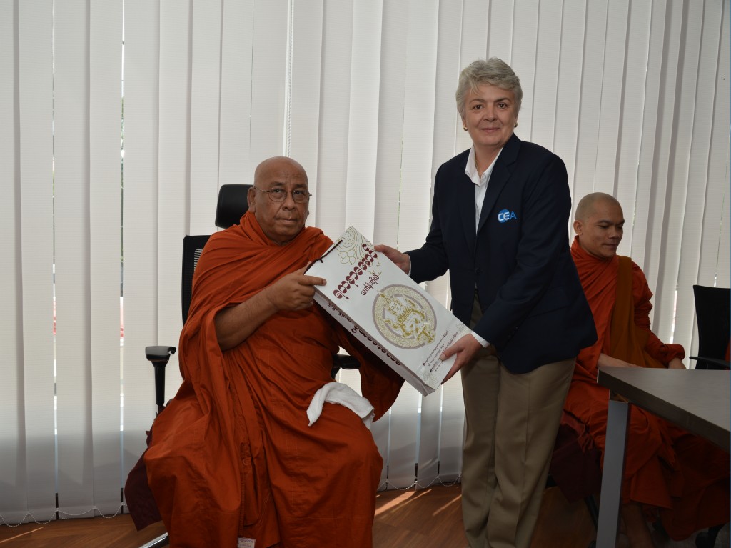 CEA Project Logistics Myanmar office Monks Blessing
