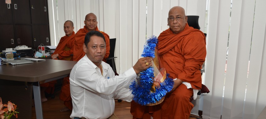 CEA Project Logistics Myanmar office Monks Blessing
