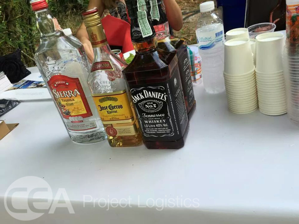 Photo of alcoholic drinks for the golfers