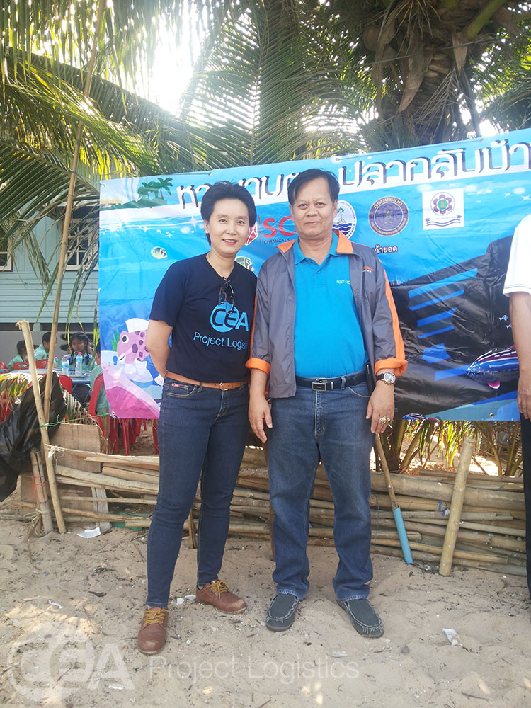 CEA Project Logistics CSR activity with office manager