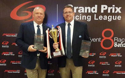 Earl Brown & Thomas Raldorf of TR Motorsport with their 2015 awards