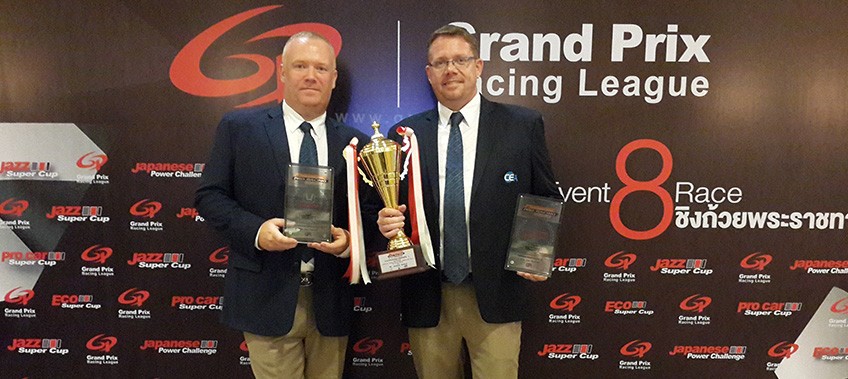 Earl Brown & Thomas Raldorf of TR Motorsport with their 2015 awards