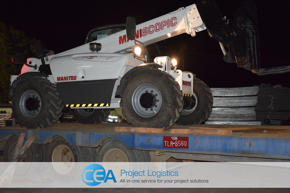 Manitou Telehandler Delivered by CEA Project Logistics