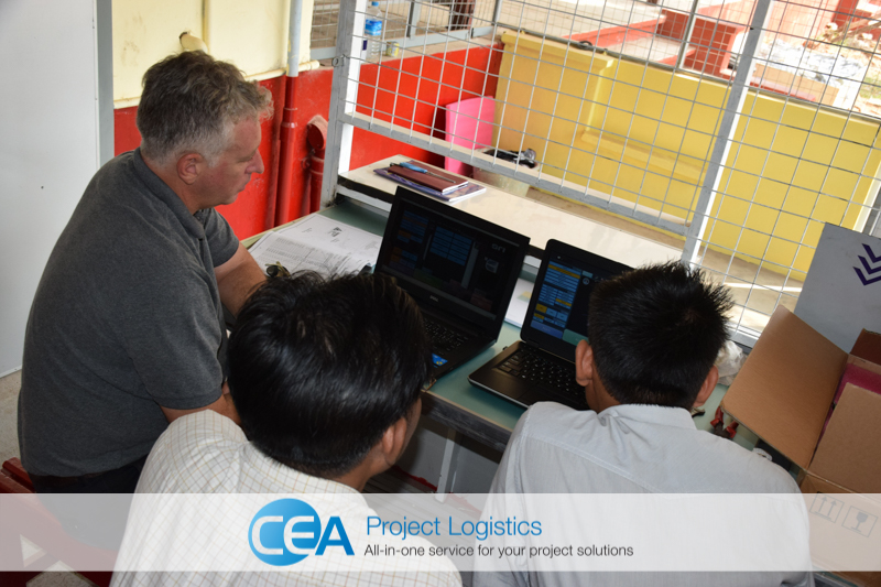 X-ray machine training CEA Project Logistics Myanmar