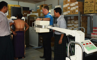 CEA Myanmar - X-ray machine installation