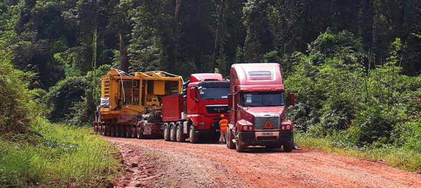 Cross border into Laos - CEA Vietnam Transportation Project