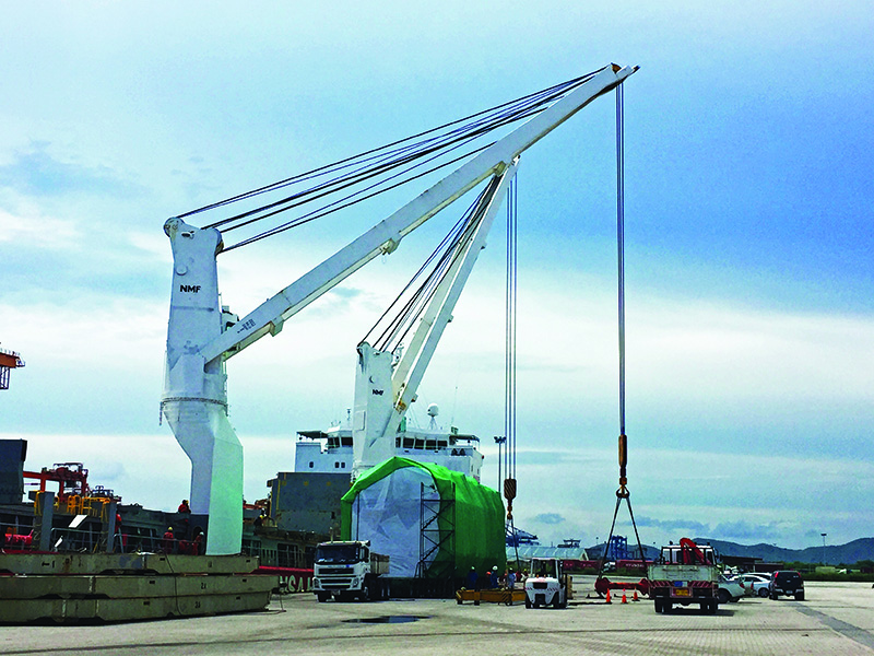 Ethoxylation Plant modules loadout at port